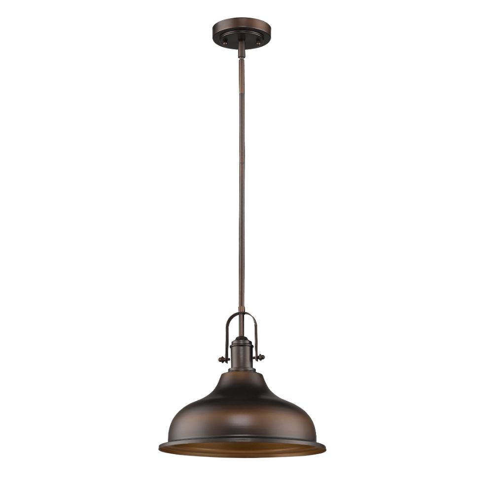 Acclaim Lighting IN21148ORB Virginia 1-Light Oil-Rubbed Bronze Pendant With Metal Shade