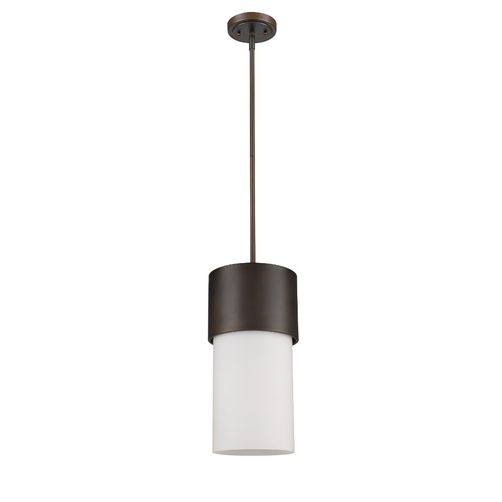 Acclaim Lighting IN21200ORB Midtown 1-Light Oil-Rubbed Bronze Pendant With Frosted Glass Shade