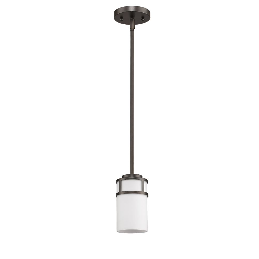 Acclaim Lighting IN21221ORB Alexis 1-Light Oil-Rubbed Bronze Pendant With Etched Glass Shade