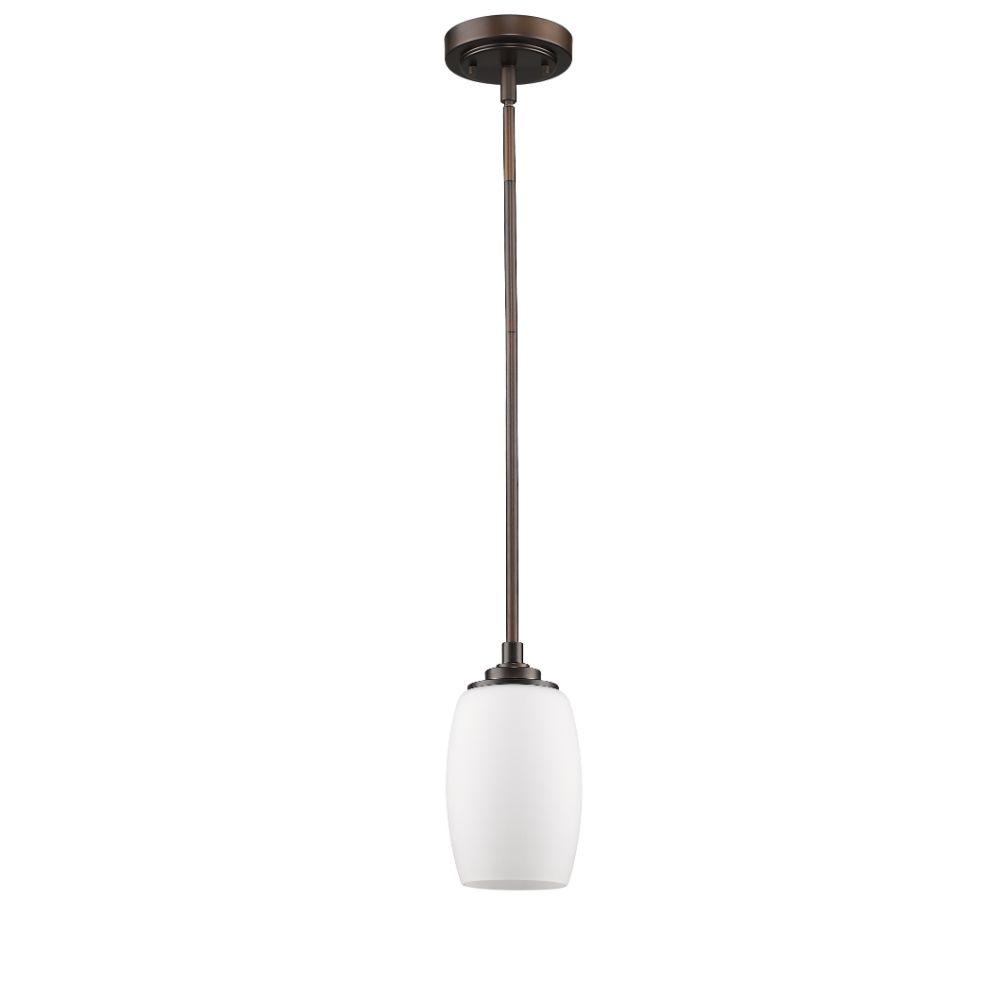 Acclaim Lighting IN21234ORB Sophia 1-Light Oil-Rubbed Bronze Pendant With Frosted Glass Shade