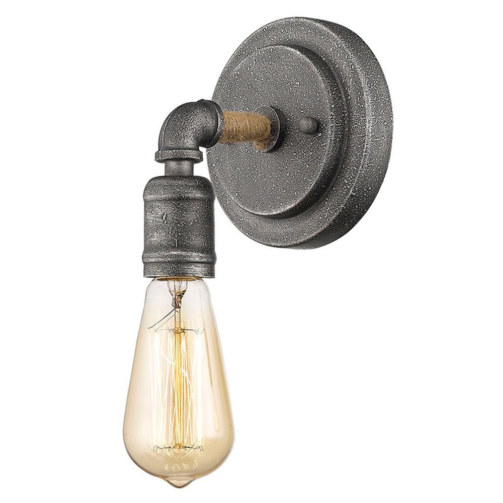 Acclaim Lighting IN41323AGY Grayson 1-Light Antique Gray Sconce