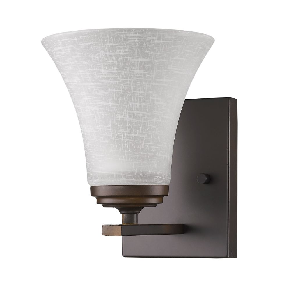 Acclaim Lighting IN41380ORB Union 1-Light Oil-Rubbed Bronze Sconce With Frosted Glass Shade
