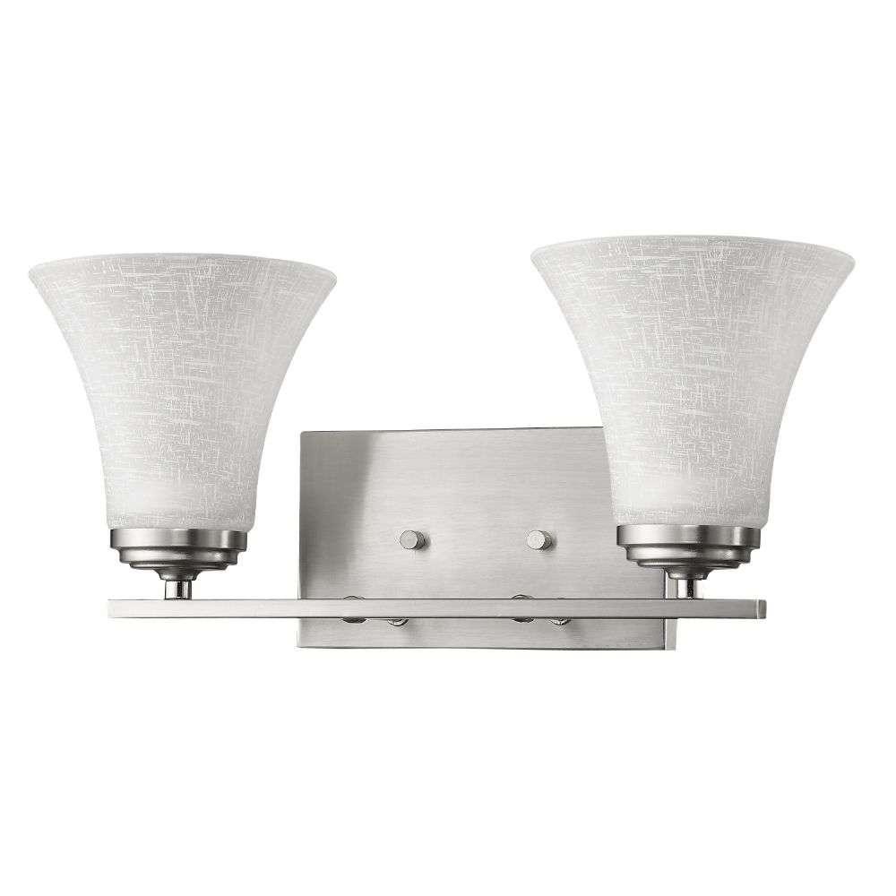 Acclaim Lighting IN41381SN Union 2-Light Satin Nickel Vanity Light With Frosted Glass Shades