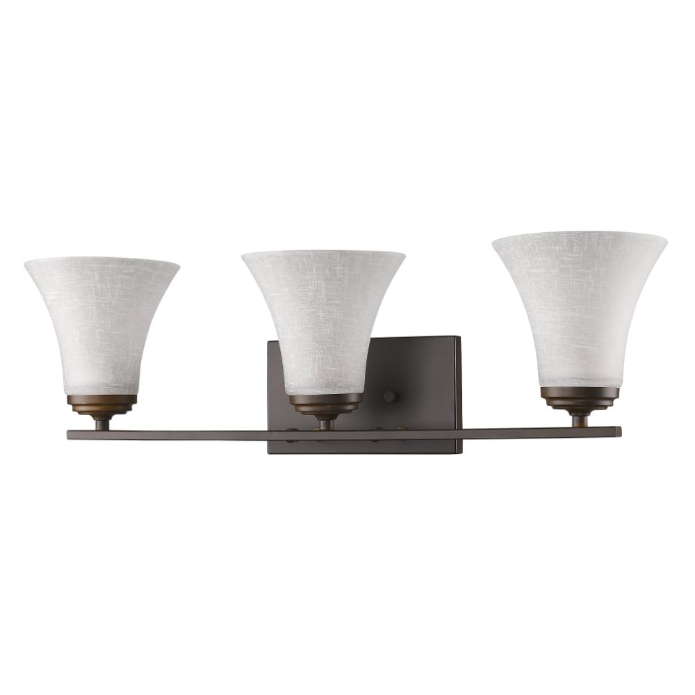 Acclaim Lighting IN41382ORB Union 3-Light Oil-Rubbed Bronze Vanity Light With Frosted Glass Shades