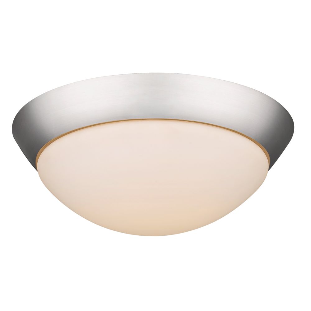 Acclaim Lighting IN51393SN 14-Watt Satin Nickel Integrated Led Flush Mount With Frosted Glass