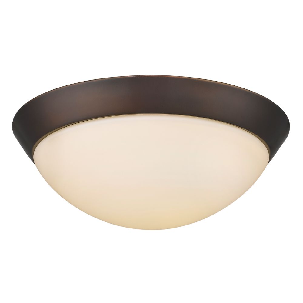 Acclaim Lighting IN51394ORB 18-Watt Oil-Rubbed Bronze Integrated Led Flush Mount With Frosted Glass