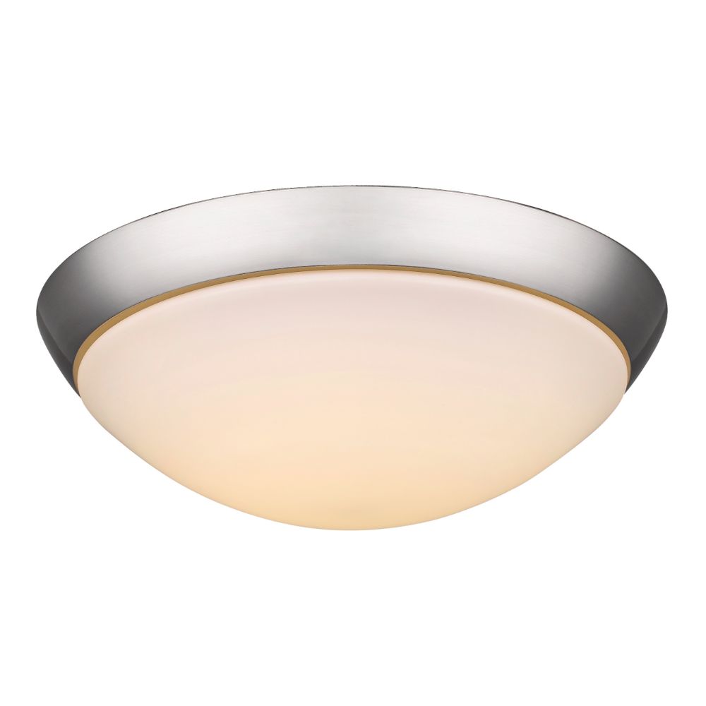 Acclaim Lighting IN51394SN 18-Watt Satin Nickel Integrated Led Flush Mount With Frosted Glass