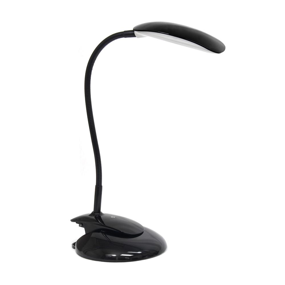 All The Rage LD2021-BLK Simple Designs Flexi LED Rounded Clip Light, Black