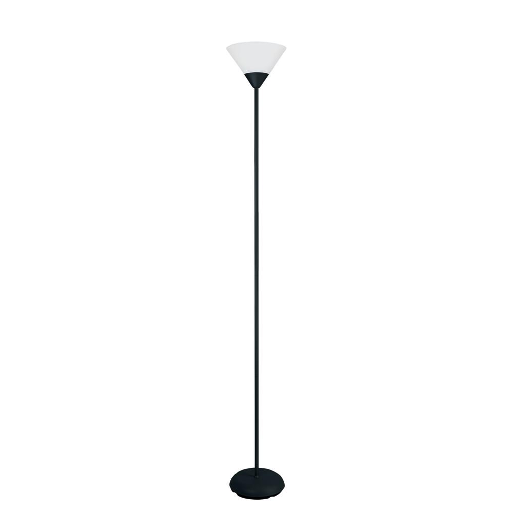  All The Rages LF1011-BLK Simple Designs 1 Light Stick Torchiere Floor Lamp/ Black