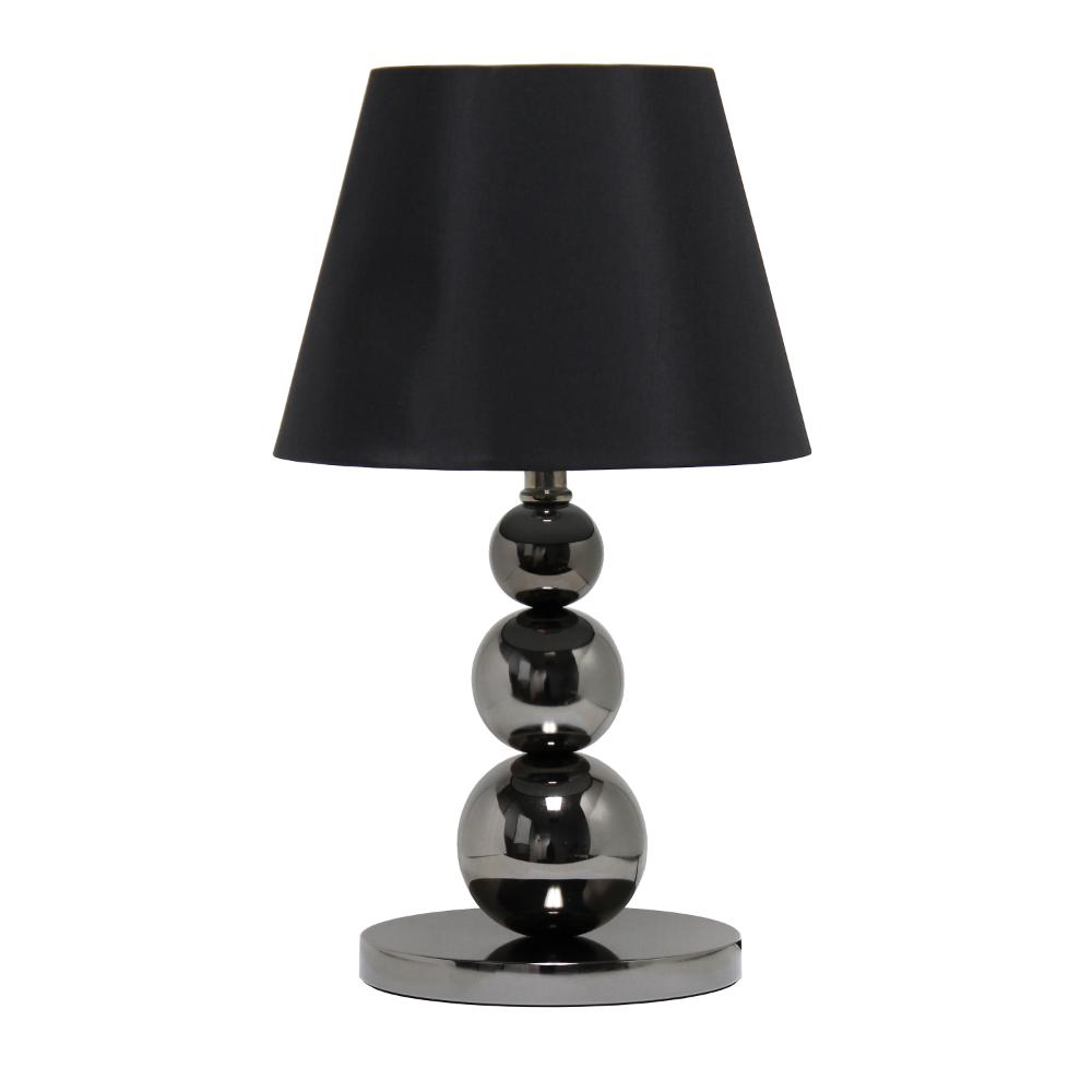 All The Rages LHT-3021-BK Lalia Home 19.29" Modern and  Fashionable Stacked Ball Table Lamp for Living Room, Office, Entryway, Nightstand, Dining Room, Black