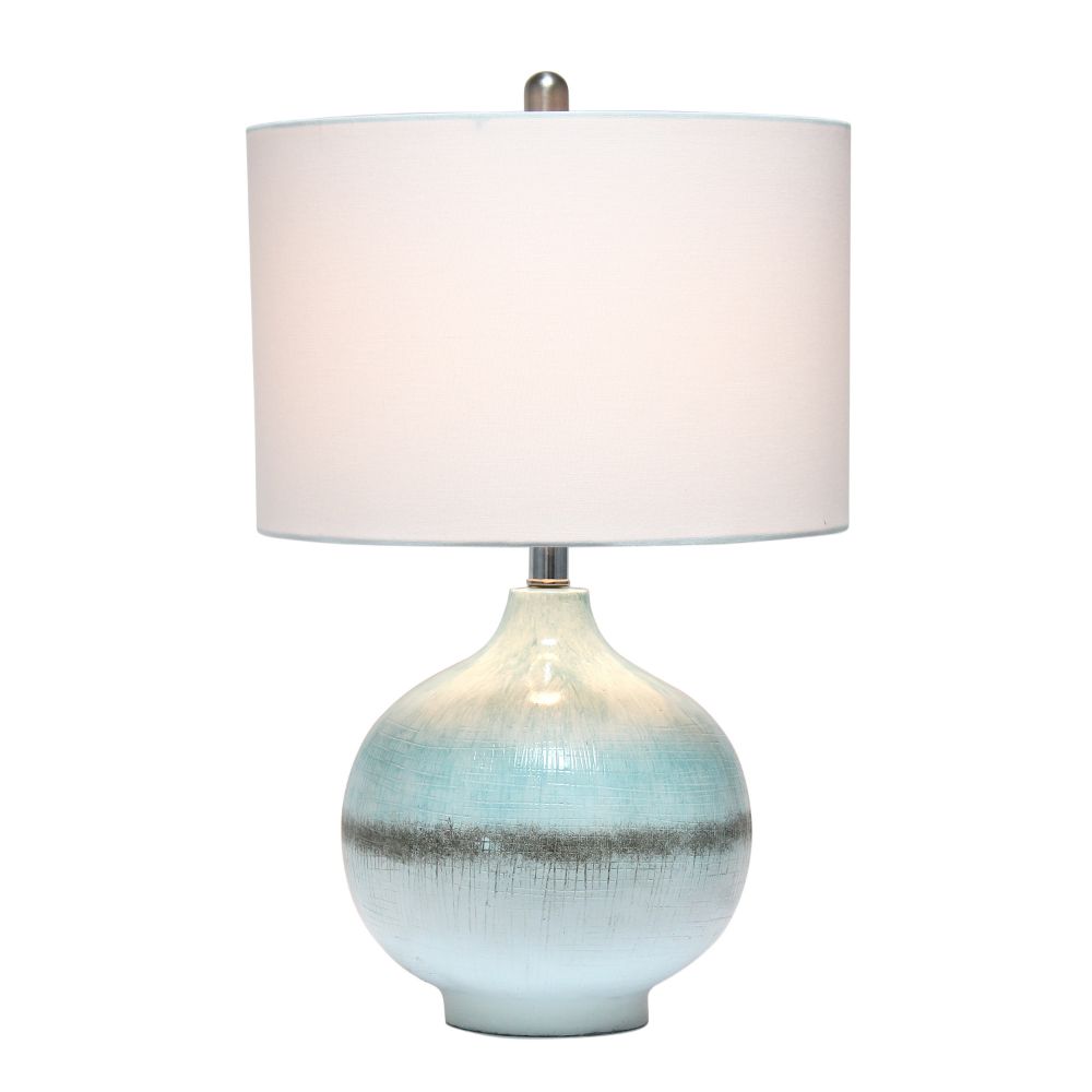 All The Rages LHT-4004-AU Lalia Home Bayside Horizon Table Lamp with Fabric Shade