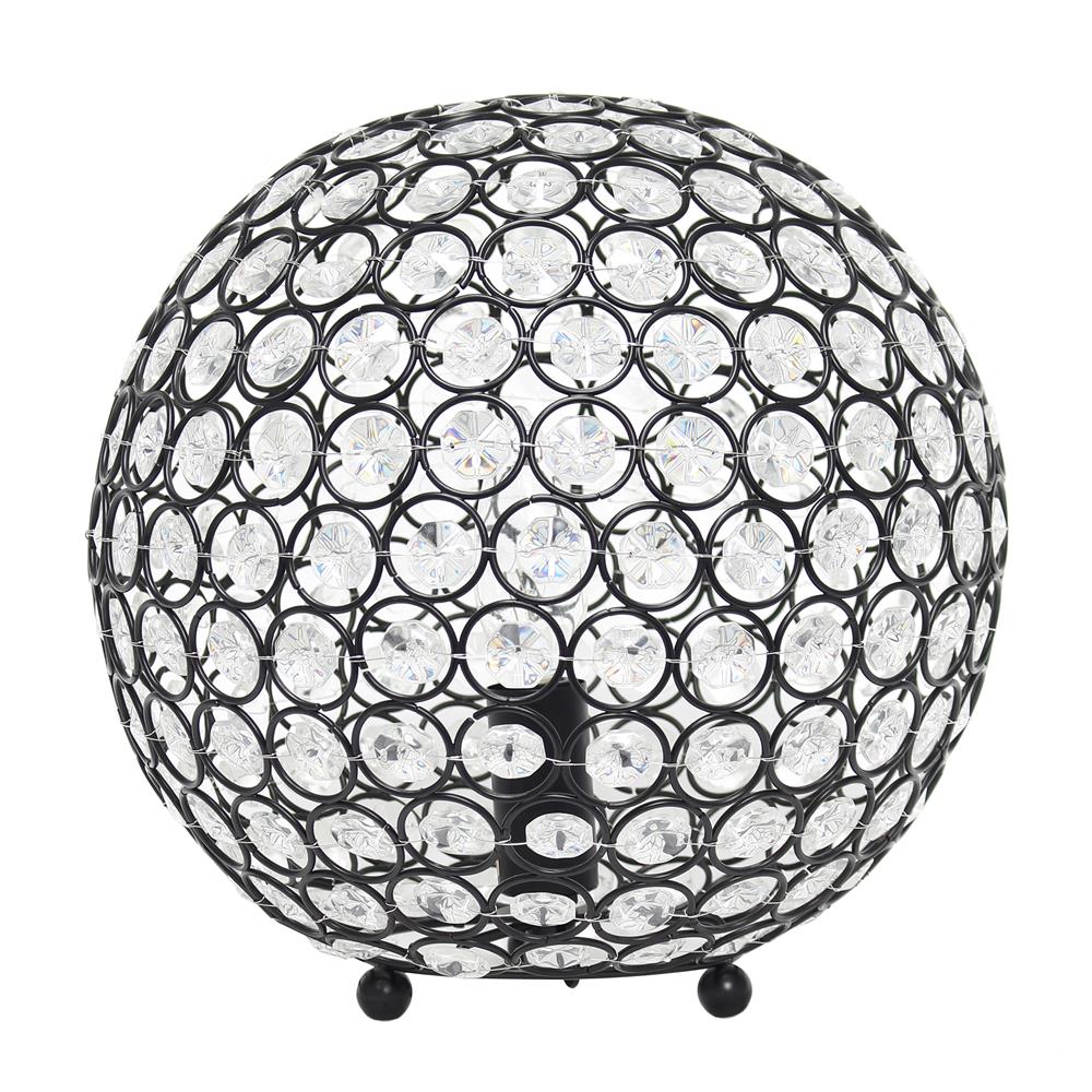 All The Rages LT1067-RBZ Elegant Designs  10 Inch Crystal Ball Sequin Table Lamp, Restoration Bronze