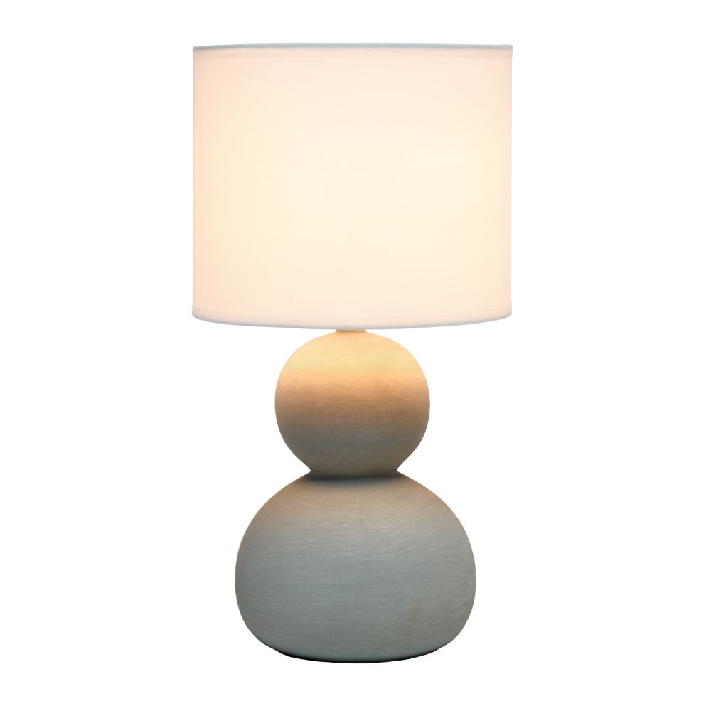 All The Rages LT1116-TAU Simple Designs Stone Age Table Lamp, Taupe