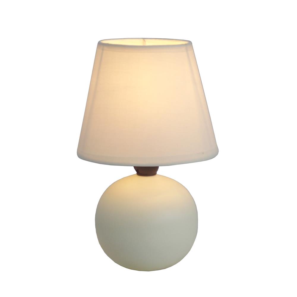  All The Rages LT2008-OFF Simple Designs  Mini Ceramic Globe Table Lamp/ Off White