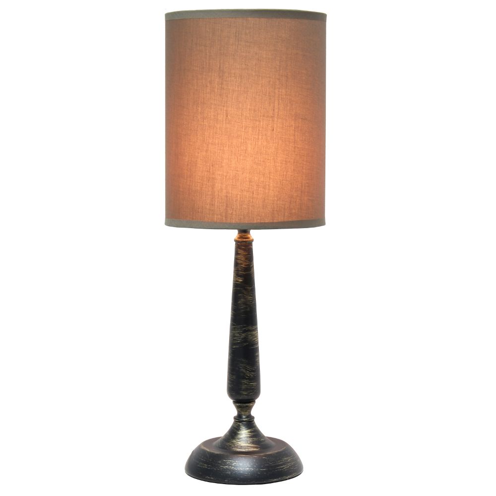 All The Rages LT2075-ORB Simple Designs Traditional Candlestick Table Lamp, Oil Rubbed Bronze