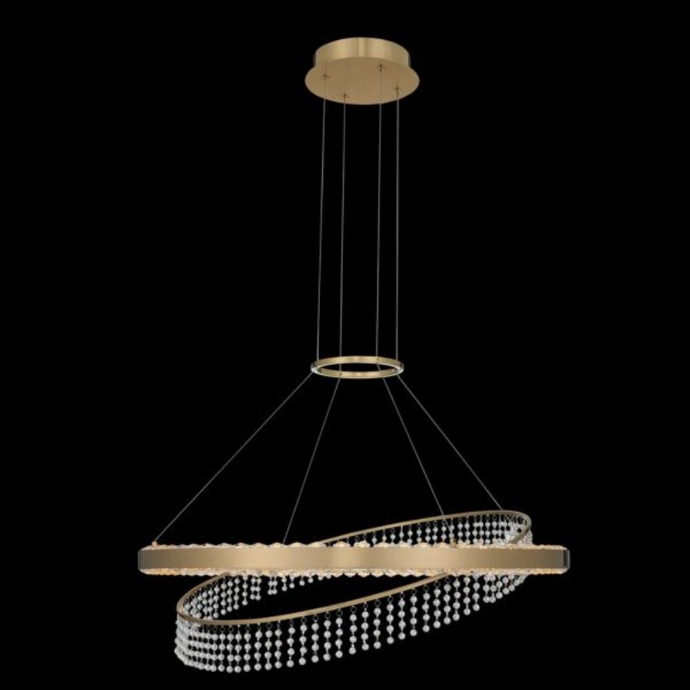 Allegri 036356-039-FR001 Saturno 28 Inch LED Pendant in Brushed Brass
