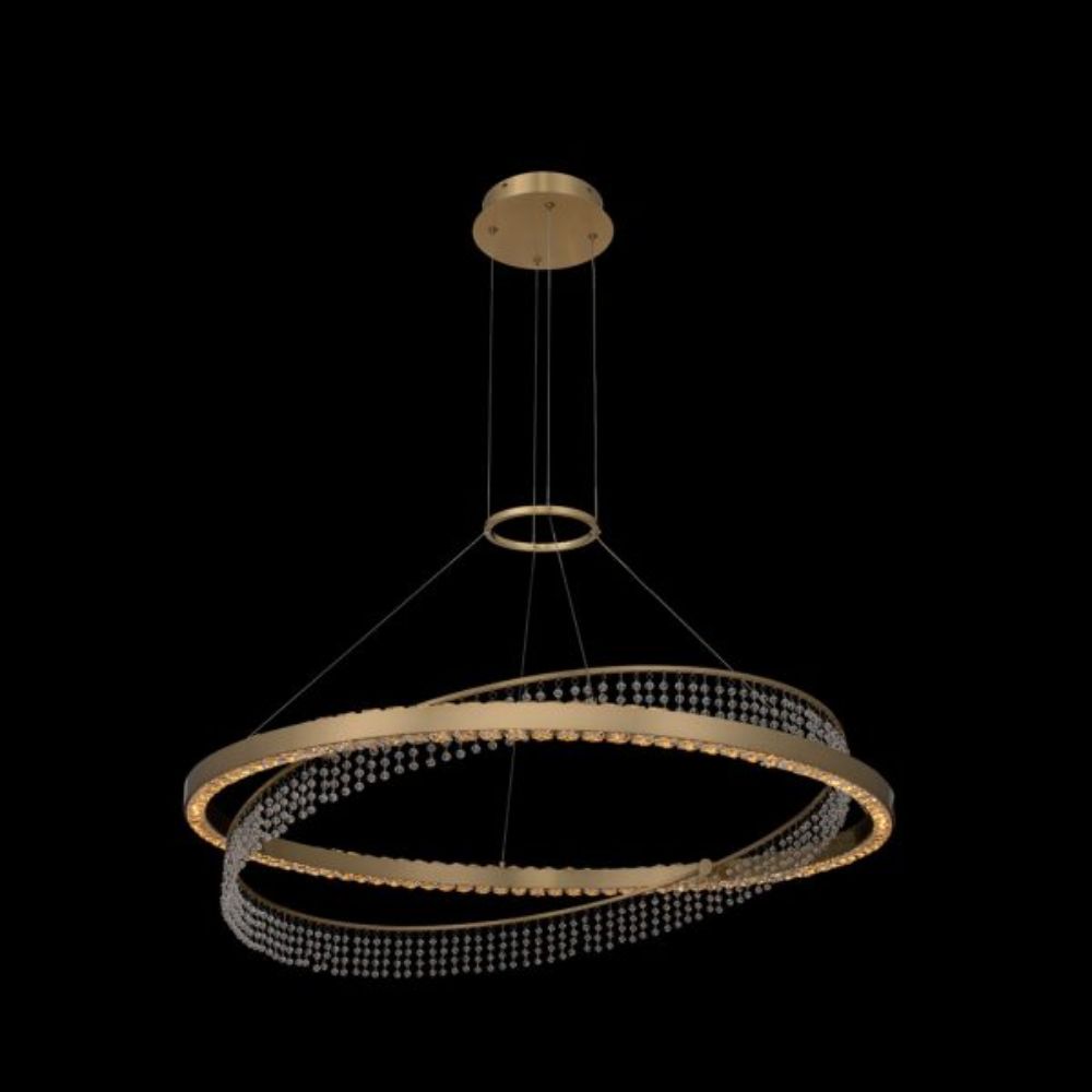 Allegri 036357-039-FR001 Saturno 36 Inch LED Pendant in Brushed Brass