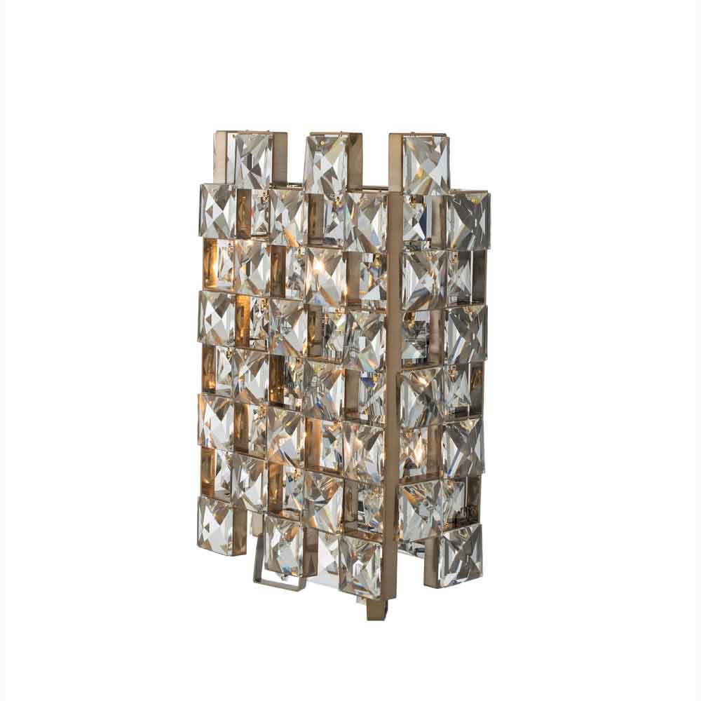 Allegri 036621-038-FR001 Piazze 9 Inch Wall Sconce in Brushed Champagne Gold
