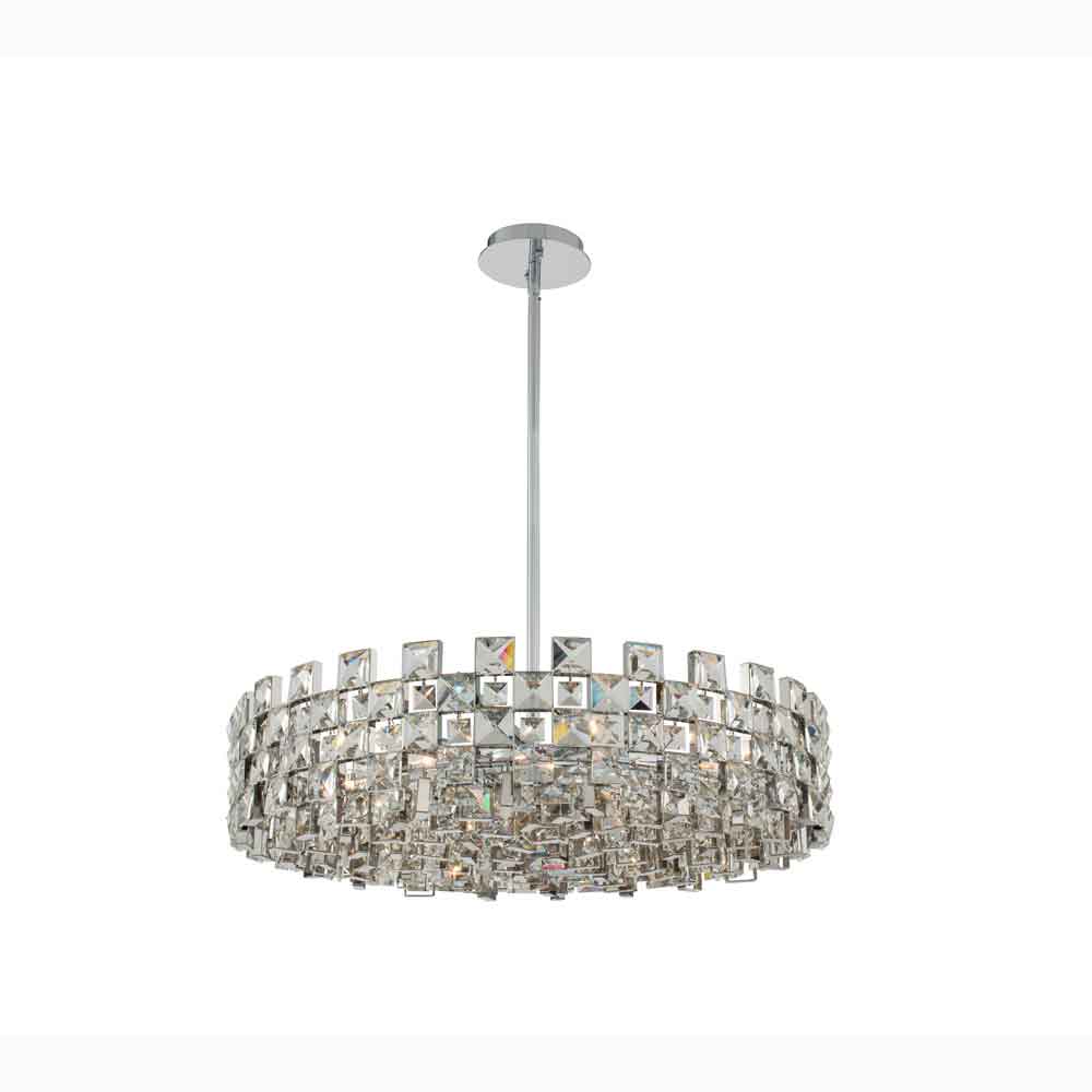 Allegri 036656-010-FR001 Piazze 29 Inch Pendant in Polished Chrome