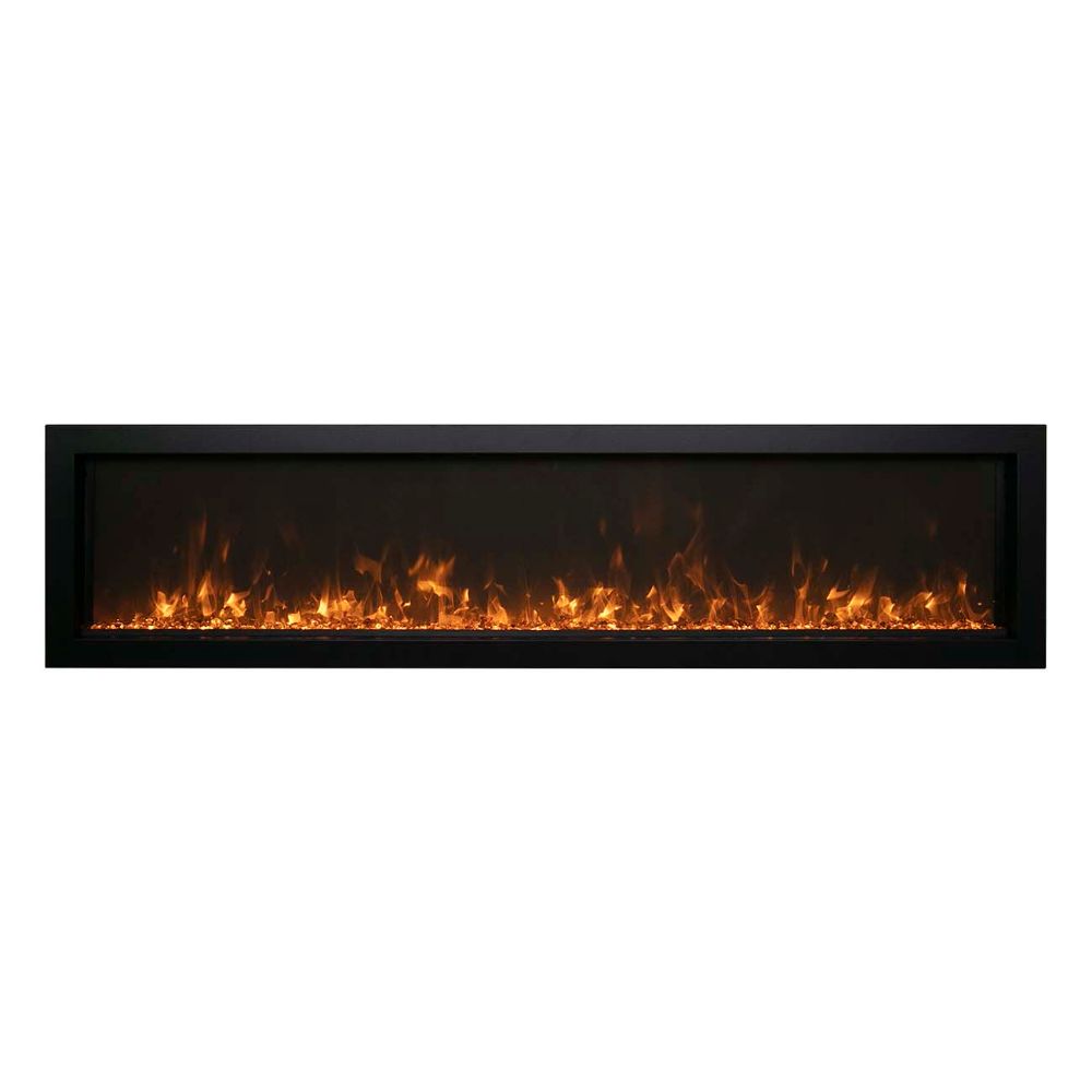 Remii 102765-XS 65" Extra Slim Indoor or Outdoor Electric Built-in only with black steel surround