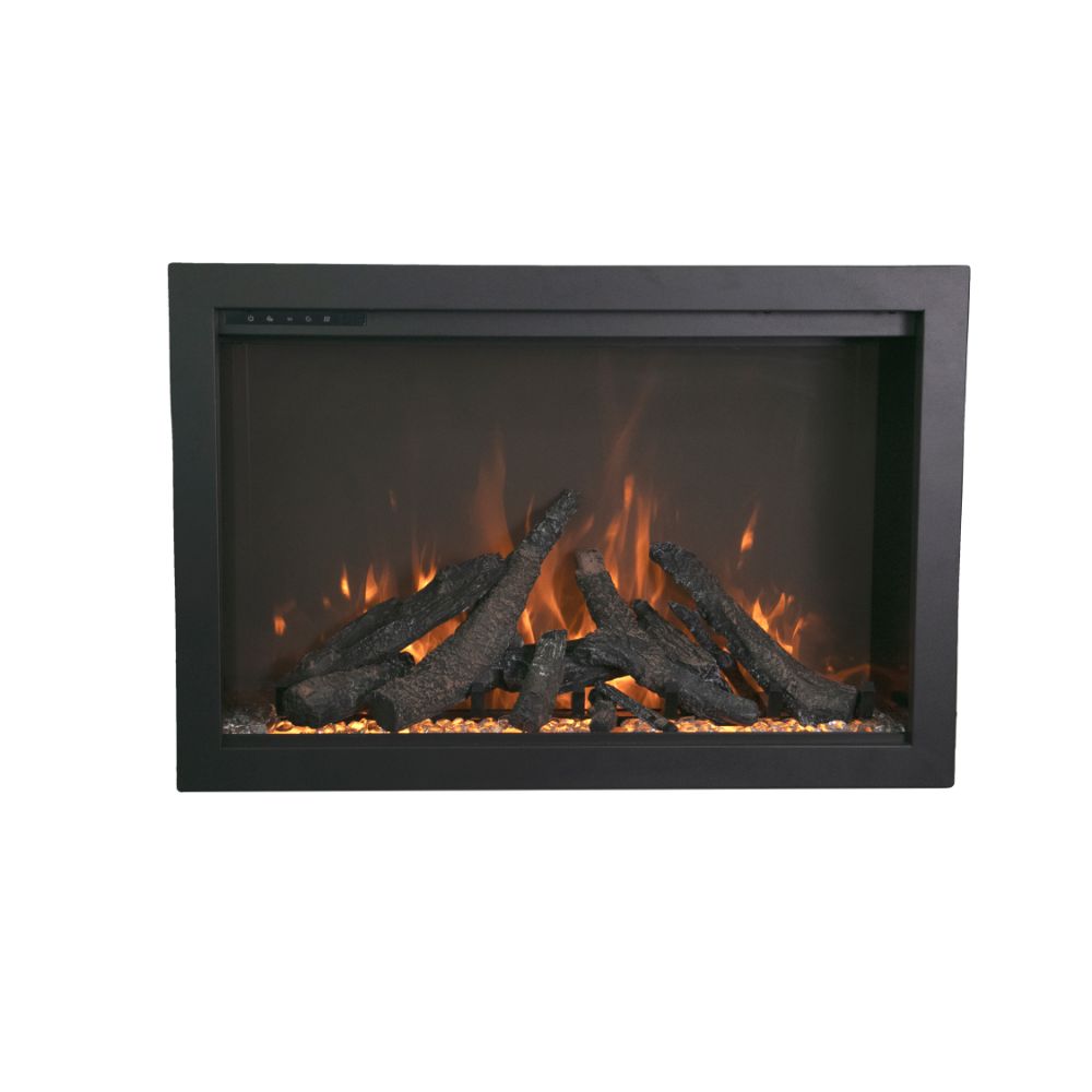 Amantii TRD-44-BESPOKE Traditional Bespoke - 44" Indoor / Outdoor Electric Insert featuring Thermostatic Remote, WiFi capable and a Selection of Media Options 