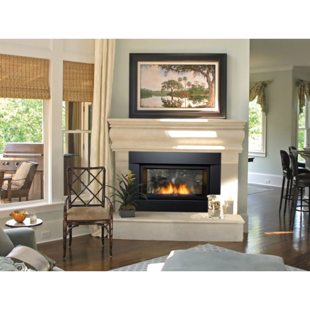 Sierra Flame PALISADE-36-DELUXE-LP 36" Liquid Propane DELUXE See-thru direct vent linear fireplace 