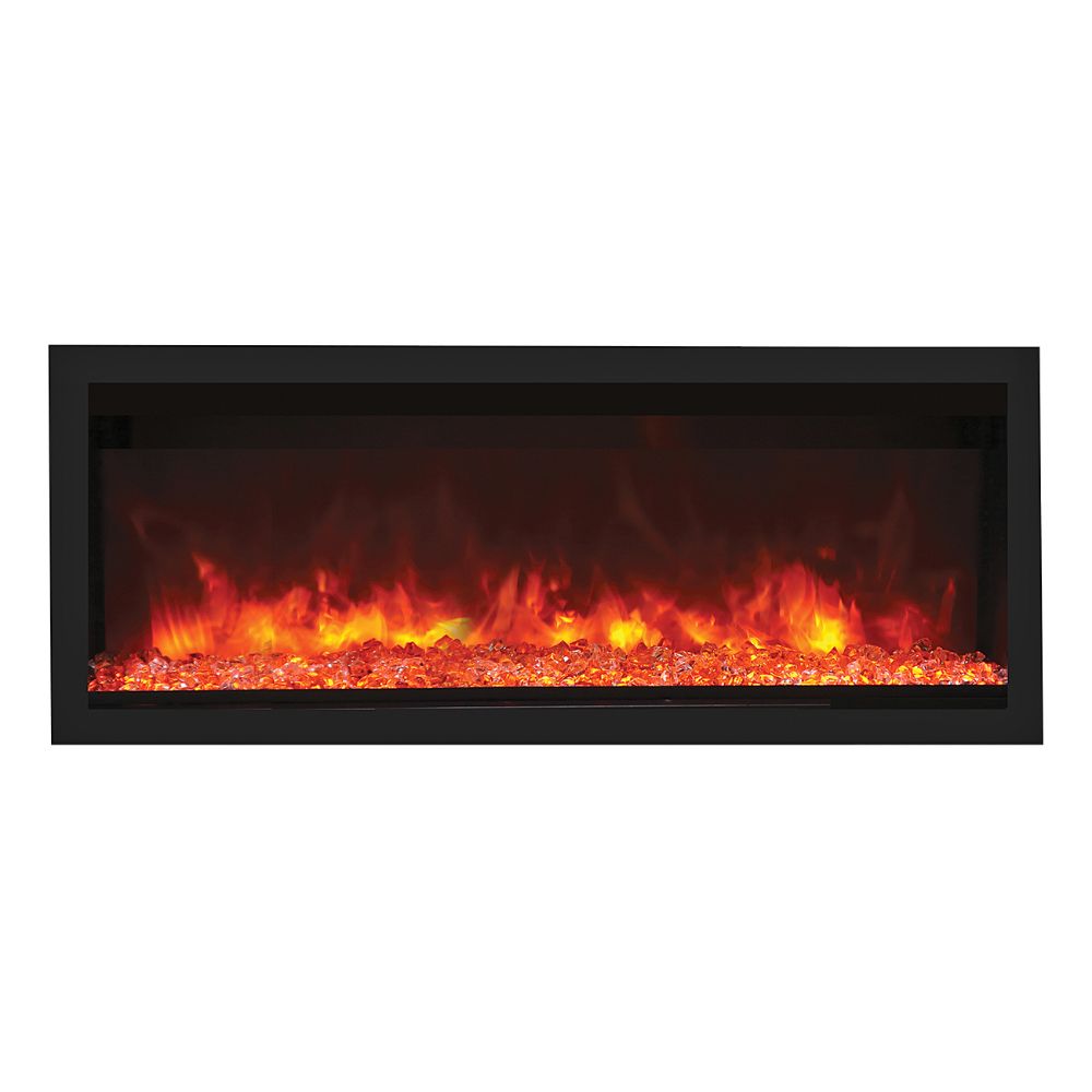 Remii 102745-XT 45" Tall Indoor or Outdoor Electric Built-in only with black steel surround