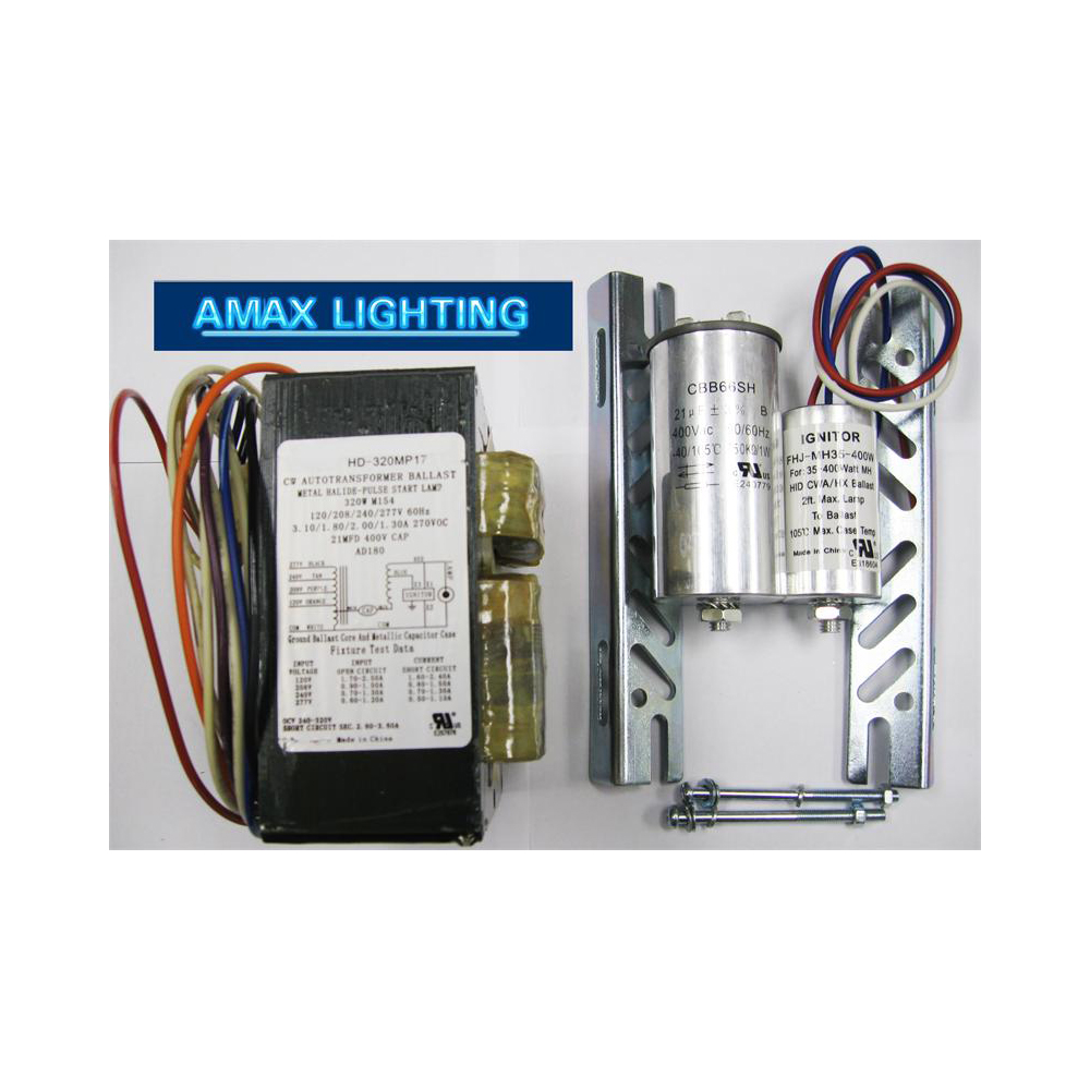Amax Lighting HD-100S16 100W Electronic Ballast in Black / White
