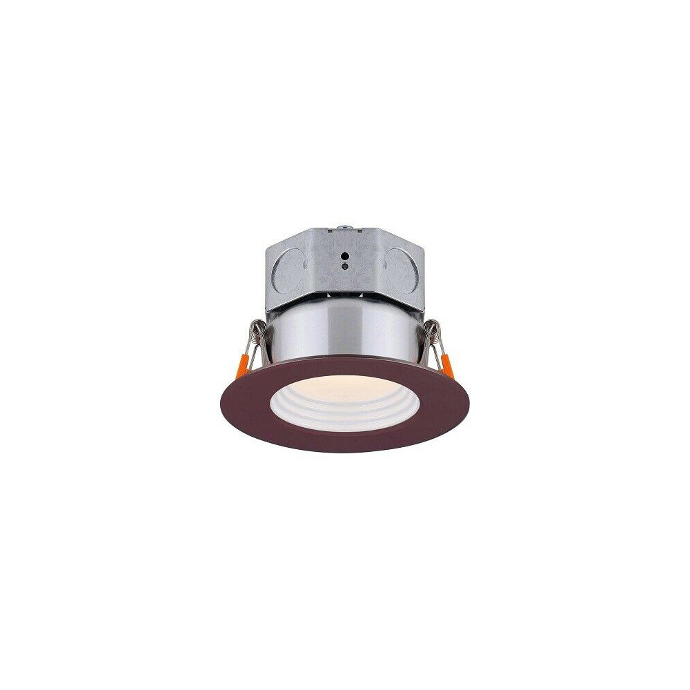 Amax Lighting LED-BR3P/BZ 3" LED Veloce Baffle Downlight with Self-J-Box in Bronze