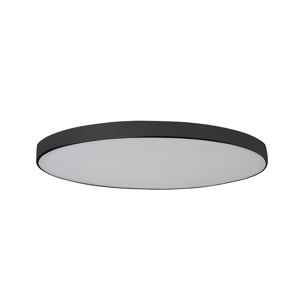 Amax Lighting LED-CP5D-BLK 4" LED Fully Dimmable Convex Edgeless Flushmount in Black