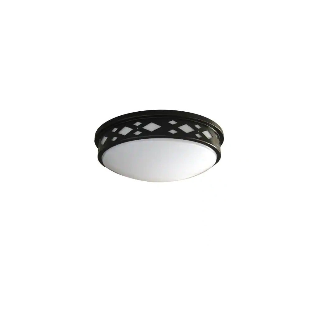 Amax Lighting LED-JR003D/BZ-W 3000K 17" LED Diamond Lattice Flush Mount in Bronze