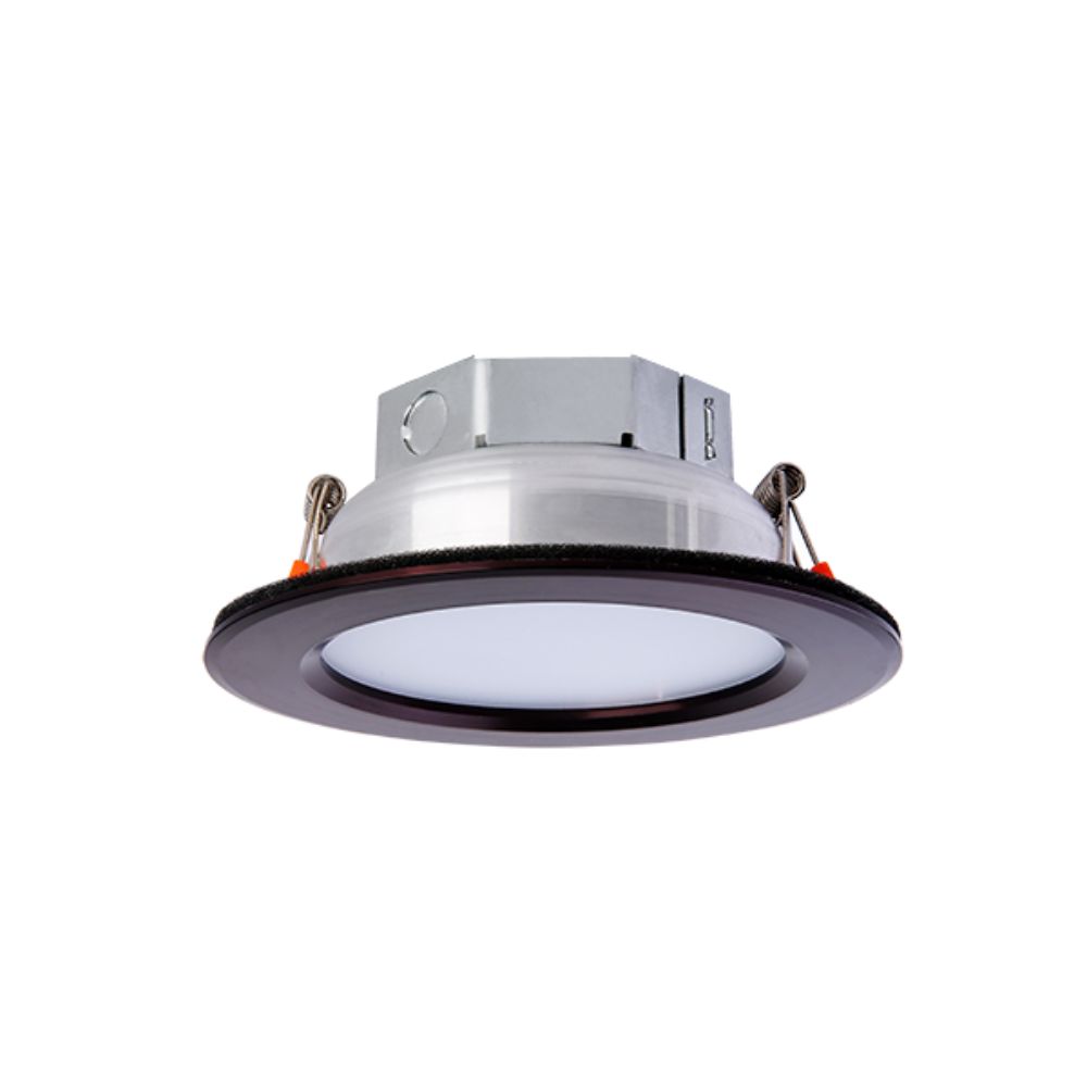 Amax Lighting LED-SR4P/BLK 4" LED Veloce Baffle Downlight with Self-J-Box in Black