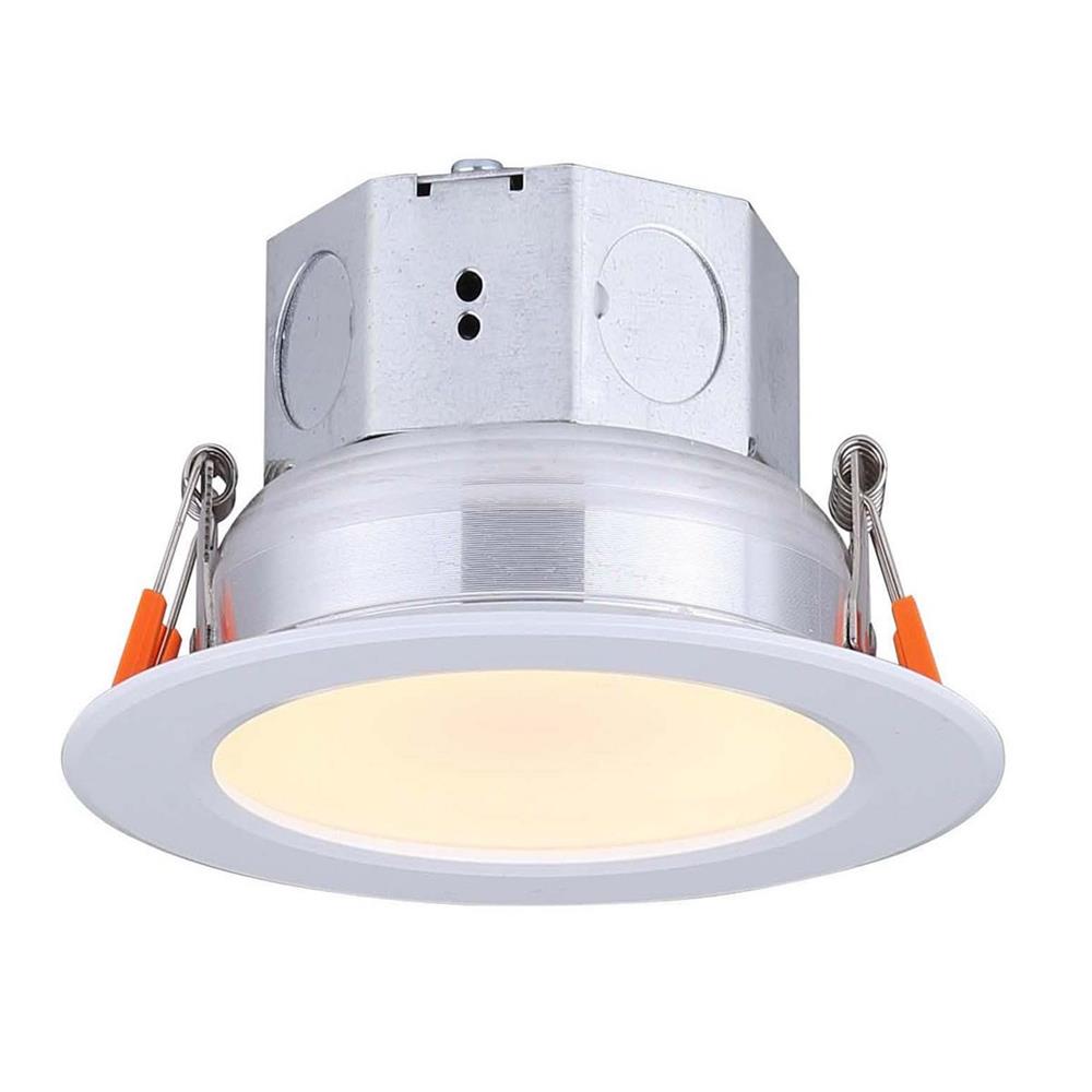 Amax Lighting Led-Sr4Sp/Wt  Led Dimmable Downlight With Self-J-Box 