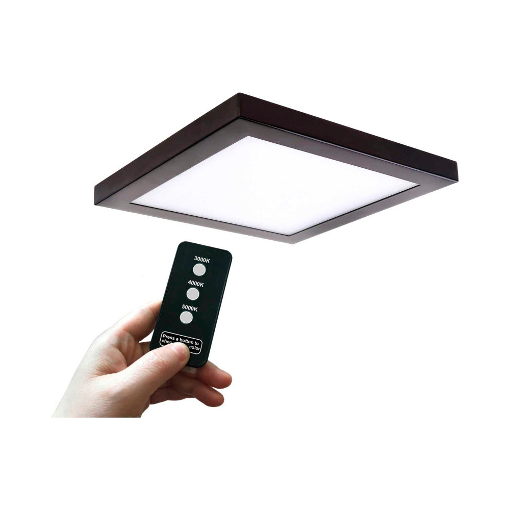 Amax Lighting iWCD-SM10DL-BZ 10" Remote Control 3CCT LED Surface Mount in Bronze