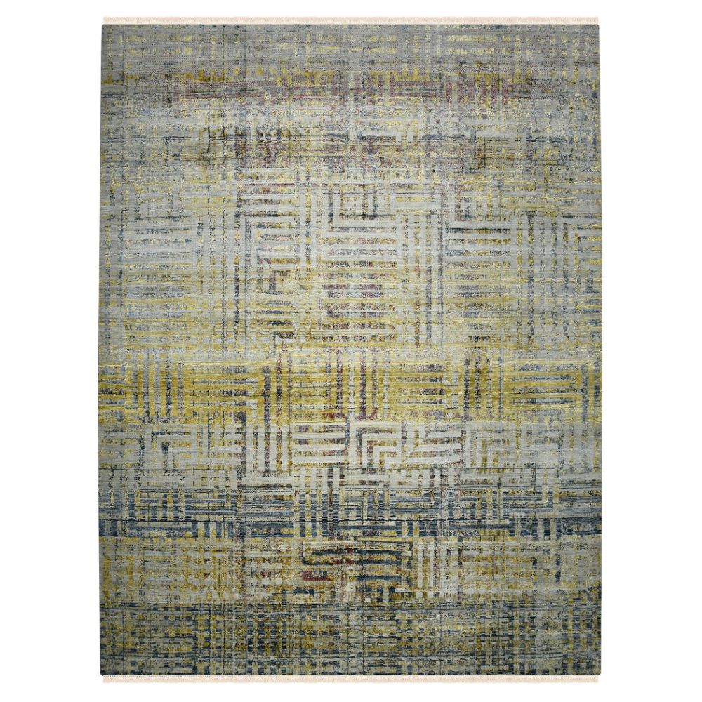 Amer Rugs DAZ-113 Dazzle Rayne Yellow Hand-Knotted Wool/Silk Area Rug 2