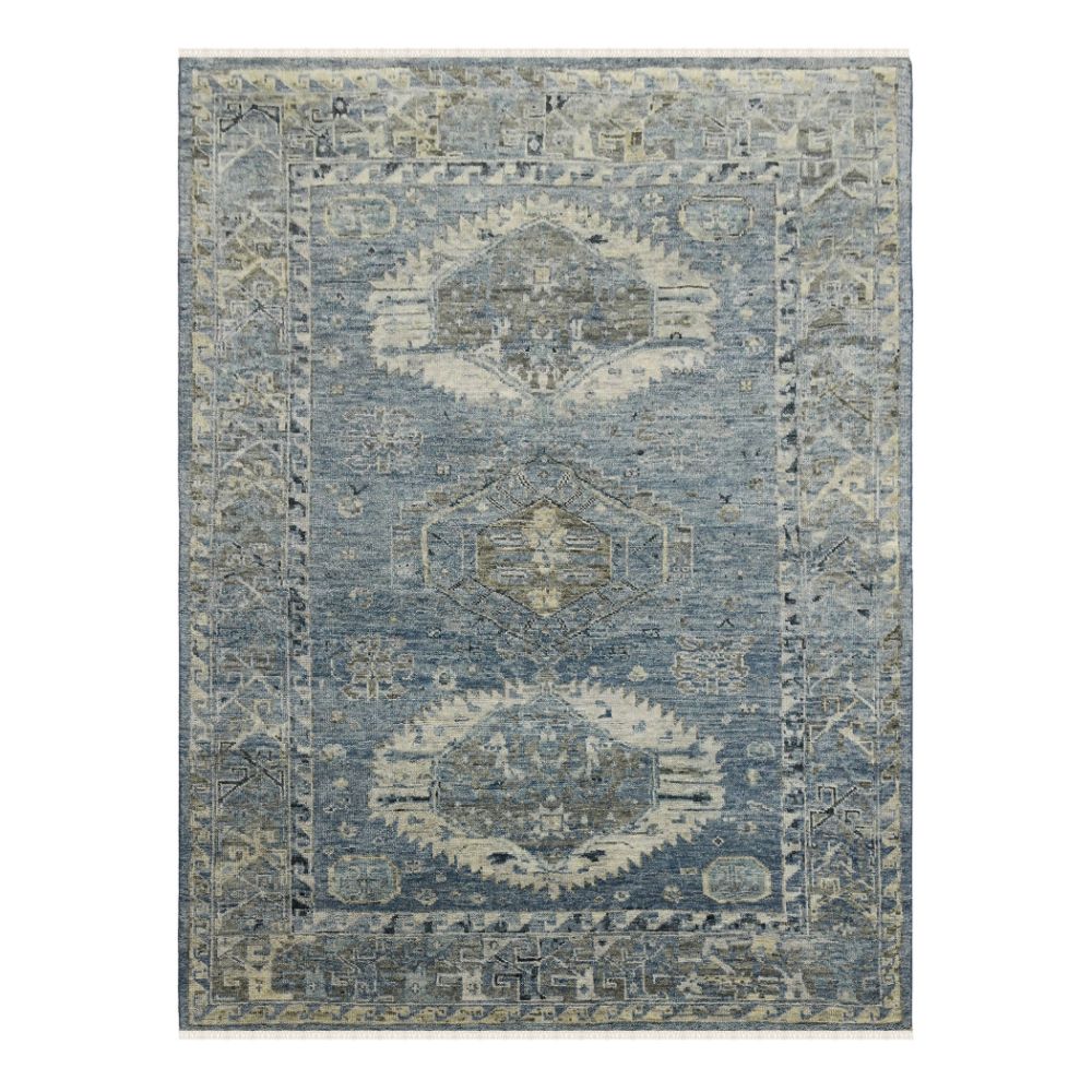 Amer Rugs WIL-1 Willow Mesa Blue Hand-knotted Wool Area Rug 2