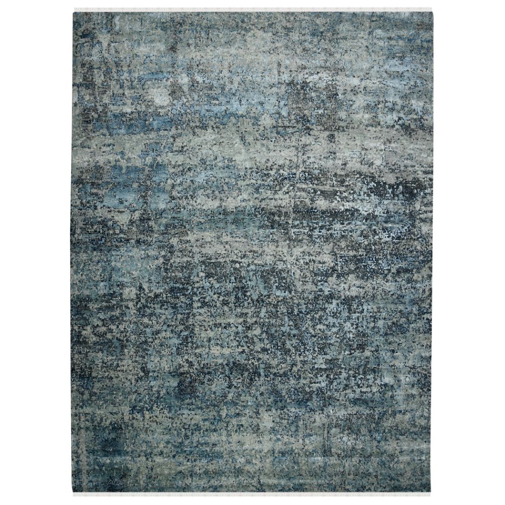 Amer Rugs MYS-25 Mystique Linden Blue Hand-Knotted Wool/Silk Area Rug 2
