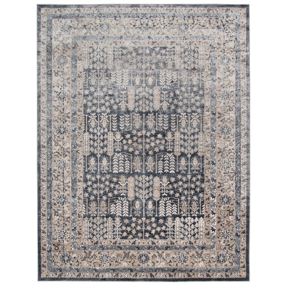 Amer Rugs BLM-3 Belmont Cruces Graphite Chenille Blend Area Rug 5