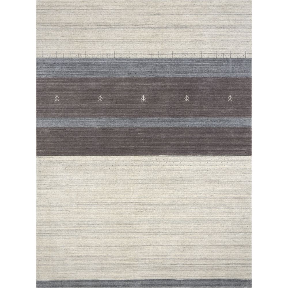 Amer Rugs BLN-2 Blend Kently Ivory/Gray Hand-Woven Wool Blend Area Rug 2