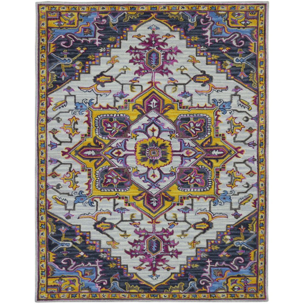 Amer Rugs BOH-3 Boho Evreux Yellow/Pink Hand-Tufted Wool Area Rug 8