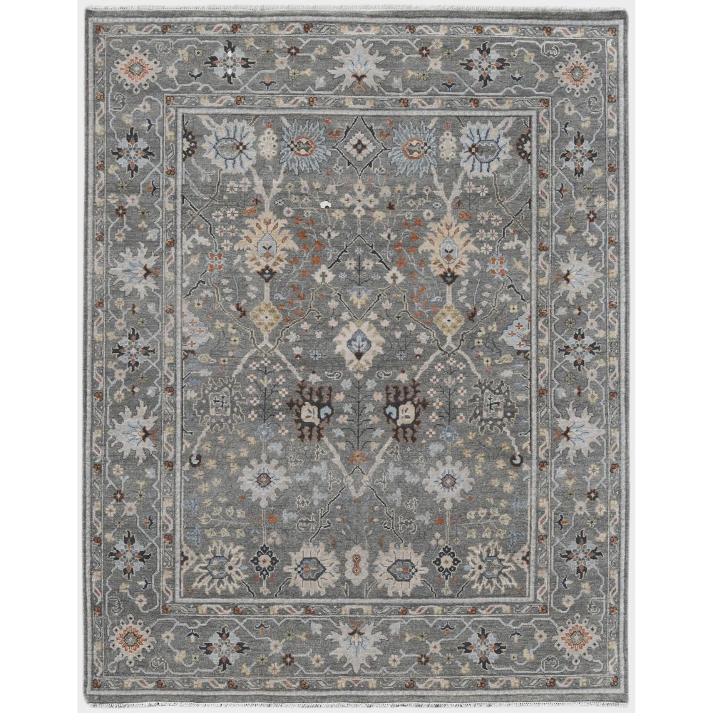 Amer Rugs BRS-15 Bristol Maneux Gray Hand-Knotted Wool Area Rug 2