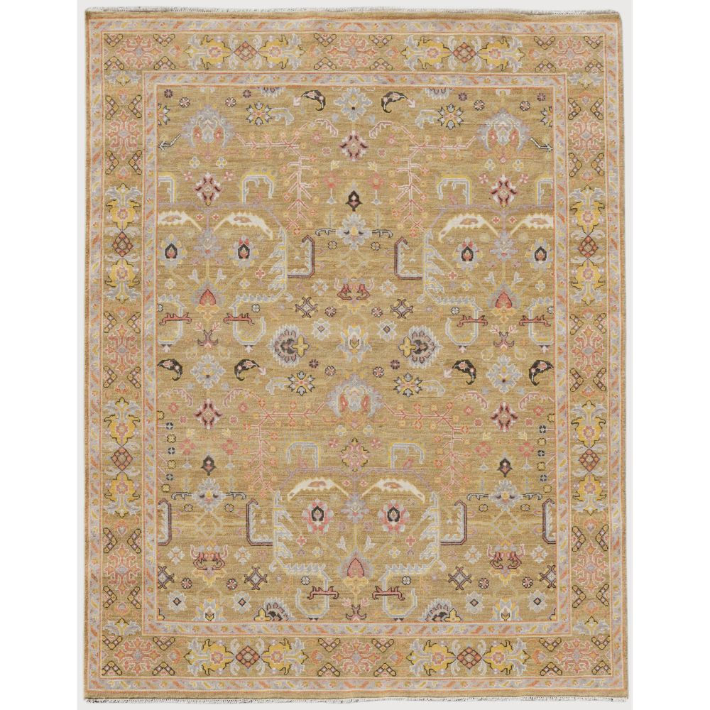 Amer Rugs BRS-18 Bristol Harrow Gold Hand-Knotted Wool Area Rug 2