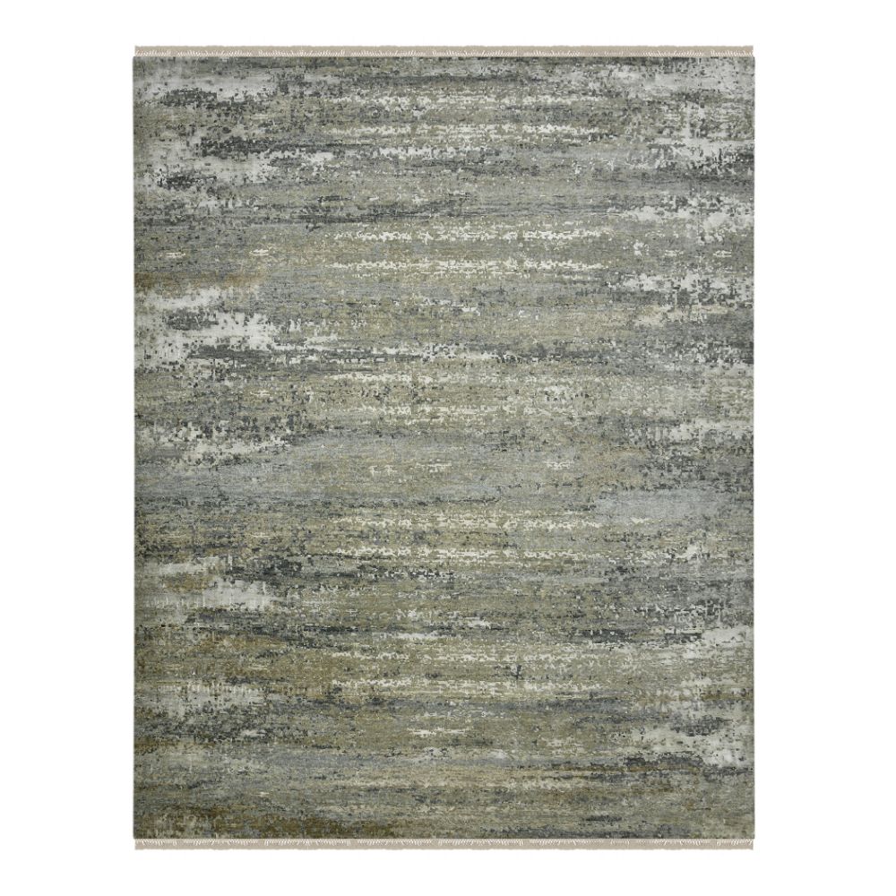 Amer Rugs MYS-12 Mystique Gallo Stone Gray Hand-Knotted Wool/Silk Area Rug 2