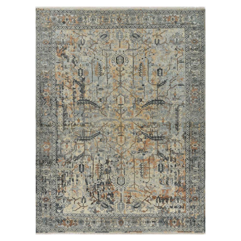 Amer Rugs CRA-5 Craft Amerson Blue Bordered New Zealand Area Rug 2