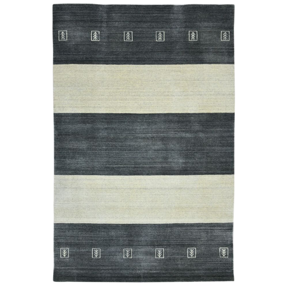 Amer Rugs BLN-5 Blend Yorkshire Charcoal Hand-Woven Wool Blend Area Rug 2