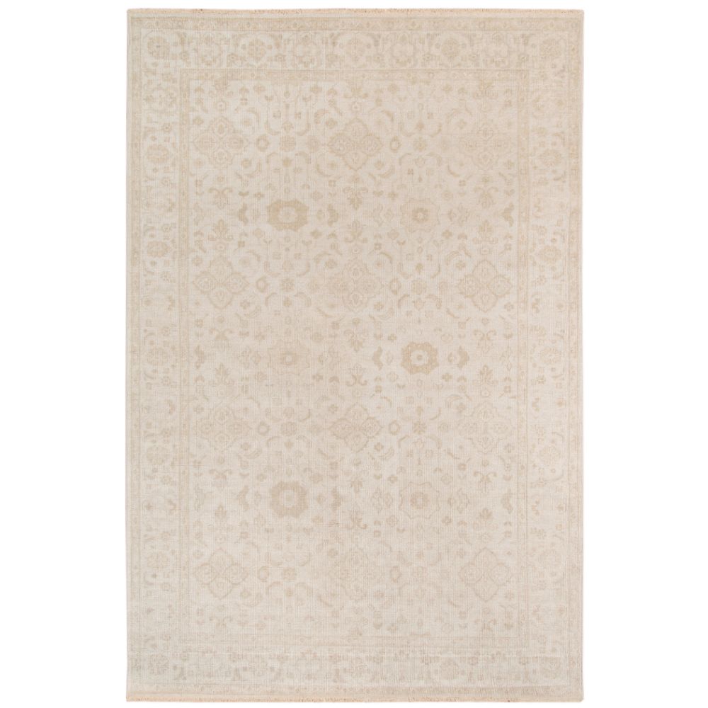 Amer Rugs AIN-1 Ainsley Clara Ivory Hand-Knotted Wool Blend Area Rug 2