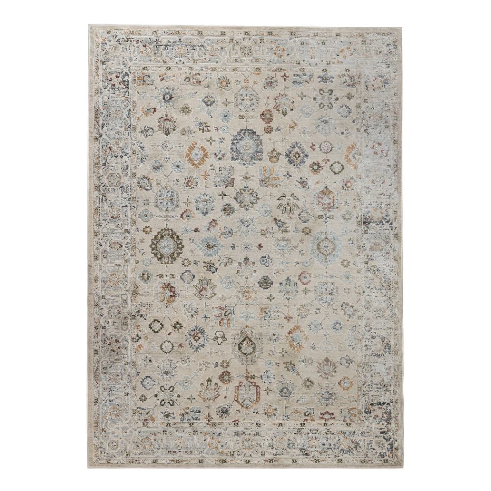 Amer Rugs FAI-10 Fairmont Nesty Ivory Floral Polyester Area Rug 7