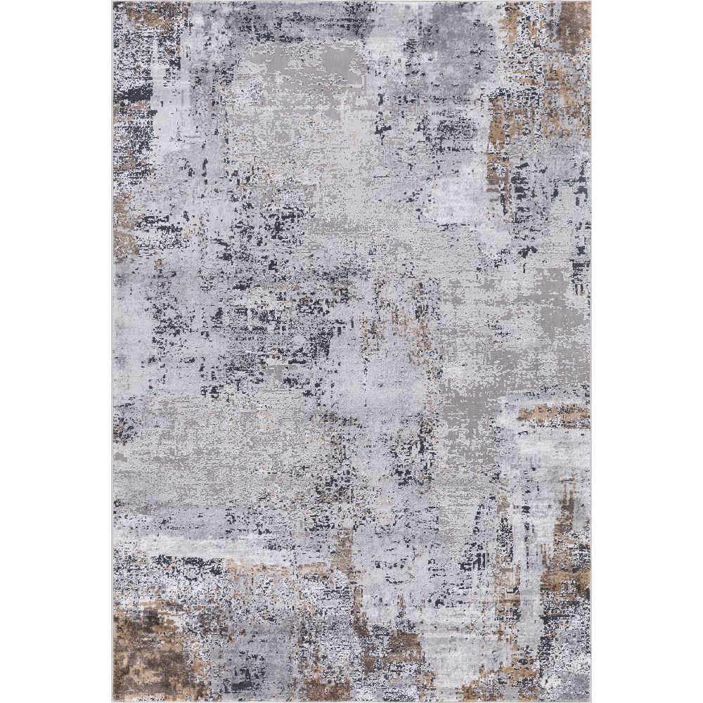 Amer Rugs HAM-5 Hamilton Wright Gray/Gold Polyester Blend Area Rug 5
