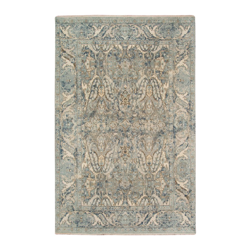 Amer Rugs VIN-10 Vintage Pagota Blue Hand-Knotted Wool Area Rug 2
