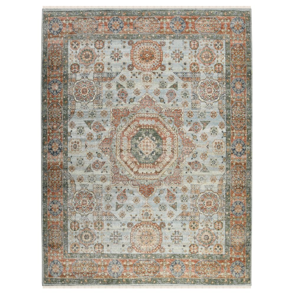 Amer Rugs MIL-12 Milano Drev Baby Blue Hand-Knotted Wool Area Rug 9